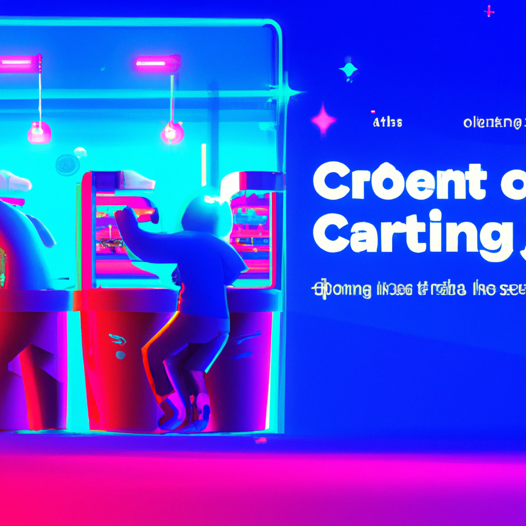 Arcadium hero: neon arcade scene